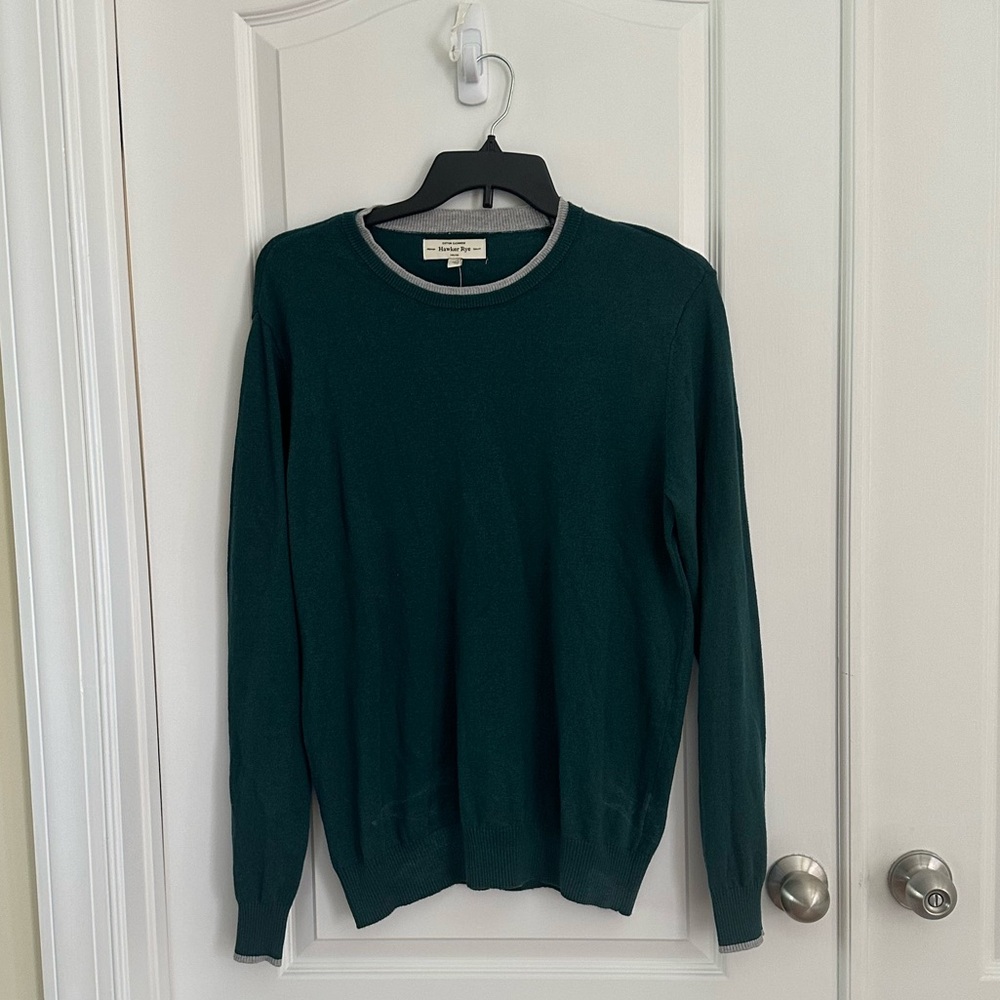 Hawker Rye 95/5 Cotton Cashmere Crewneck Sweater‎ NWOT